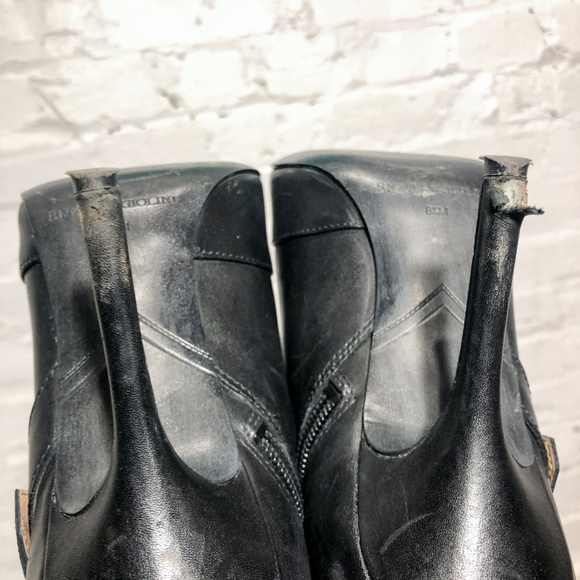 Black Stiletto Booties with studs around the ankle - Picture 5 of 5